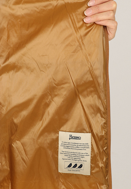 Пуховик HERNO  - Полиамид - цвет коричневый