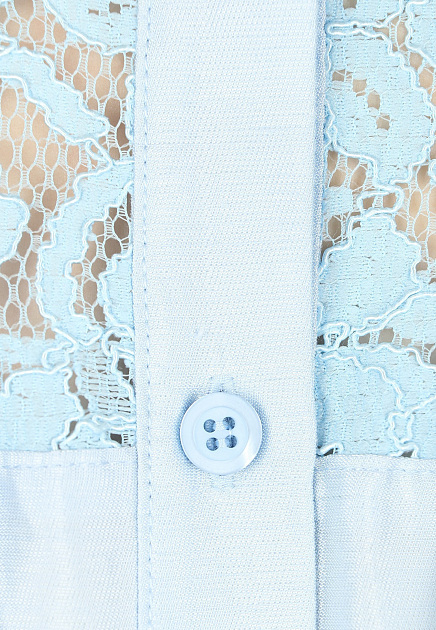 Платье VUALL  - Лён, Искусственный шелк - цвет голубой