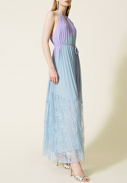 Платье TWINSET Milano  - Полиэстер - цвет голубой