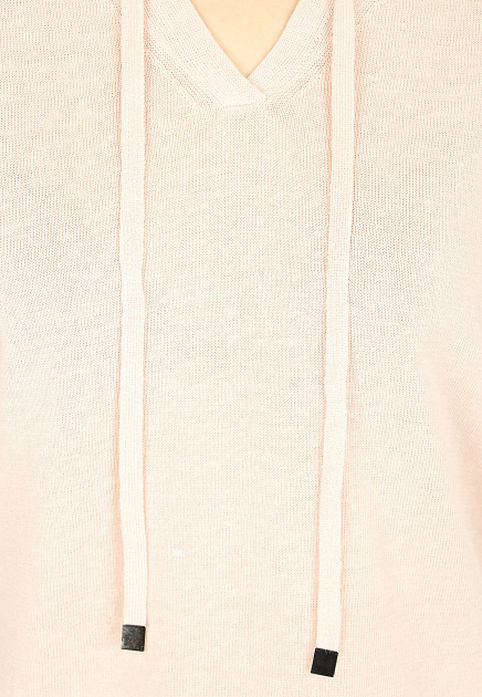 Пуловер CAPPELLINI BY PESERICO  - Хлопок, Лён - цвет розовый