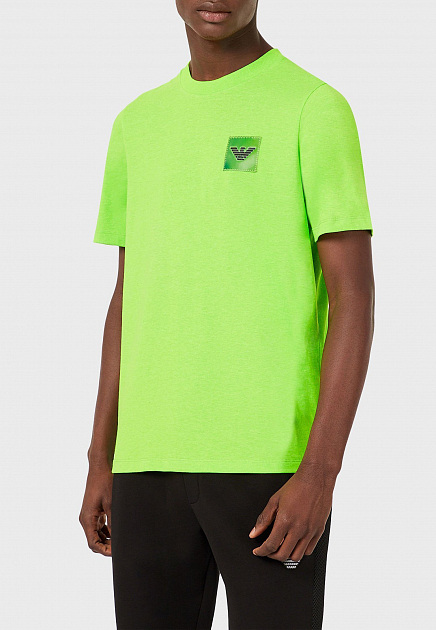 Зеленая футболка EMPORIO ARMANI - ИТАЛИЯ