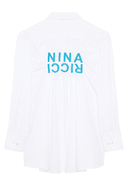 Рубашка с контрастной вышивкой NINA RICCI - ФРАНЦИЯ