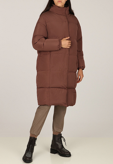 Утепленная коричневая куртка FABIANA FILIPPI - ИТАЛИЯ