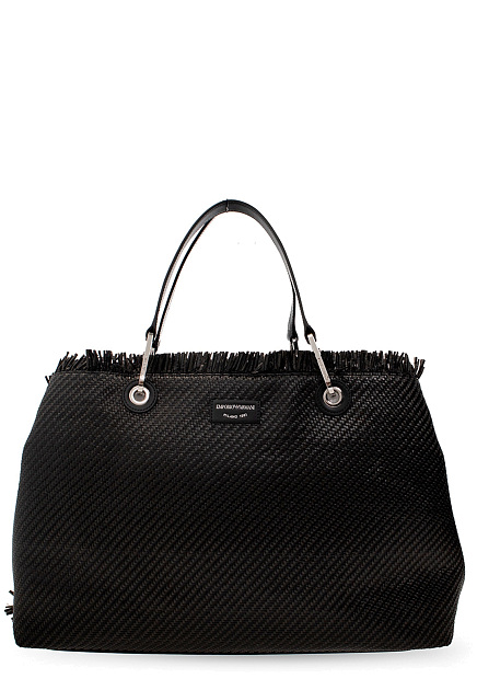 Сумка-шоппер myea bag из плетеной соломки EMPORIO ARMANI