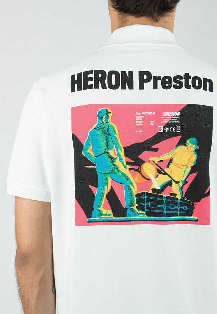Поло HERON PRESTON  - Хлопок - цвет белый