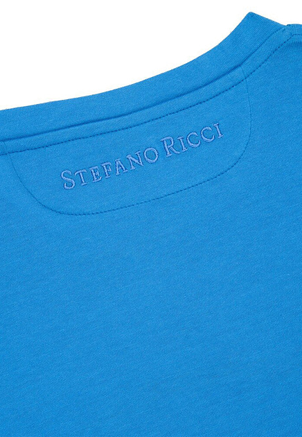 Футболка STEFANO RICCI  - Полиэстер - цвет голубой