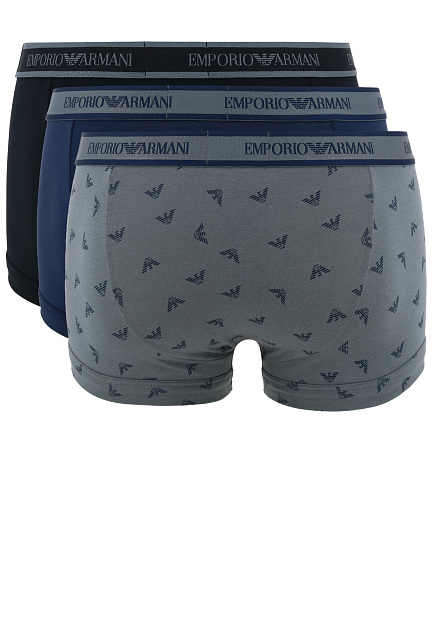 Комплект трусов из хлопка  EMPORIO ARMANI Underwear - ИТАЛИЯ