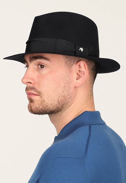 Шляпа STEFANO RICCI  - Хлопок, Вискоза - цвет синий