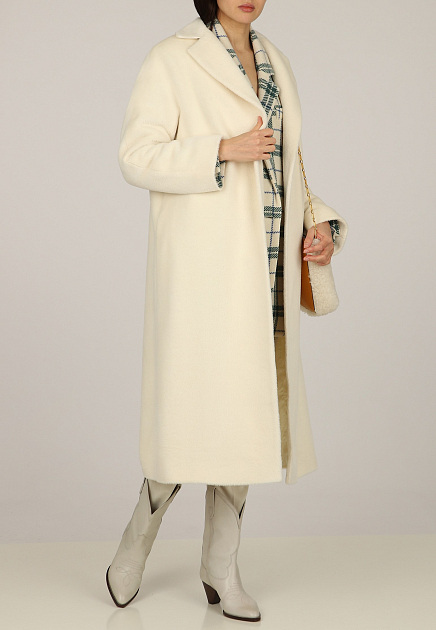Пальто из шерсти с поясом  TERESA TARDIA - ИТАЛИЯ