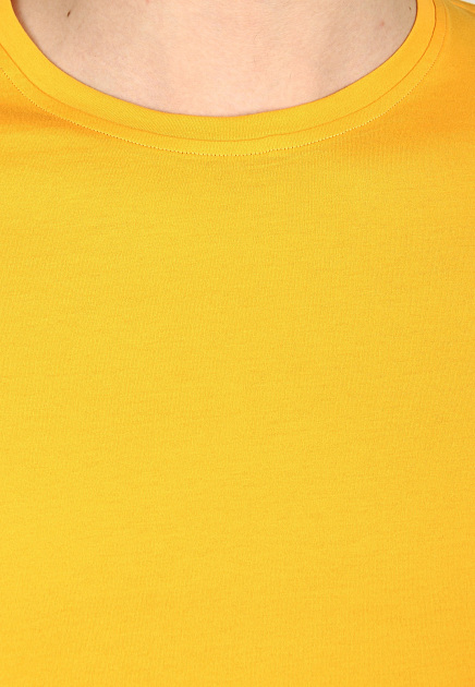 Футболка ISAIA  - Хлопок - цвет желтый