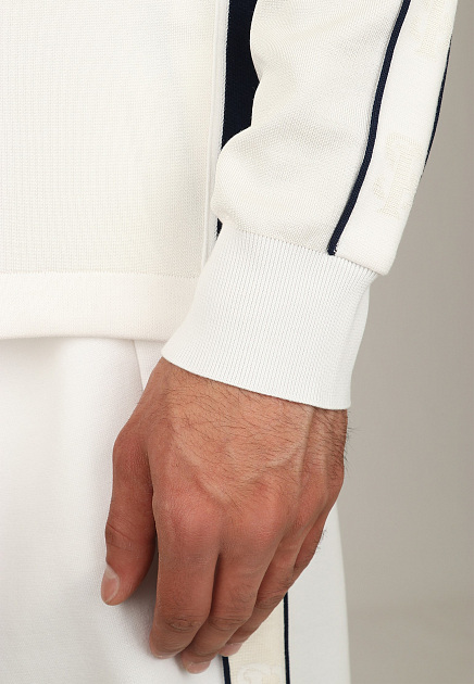 Белый спортивный костюм из смеси хлопка и шелка STEFANO RICCI