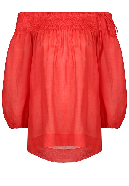 Блуза с открытыми плечами из эко ткани ANTONELLI FIRENZE