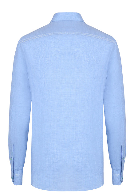 Голубая рубашка из льна STEFANO RICCI - ИТАЛИЯ