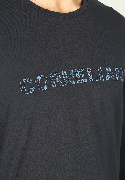 Лонгслив CORNELIANI  - Хлопок - цвет синий