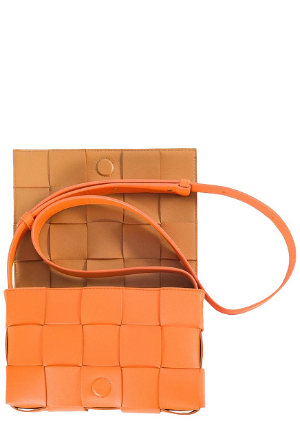 Оранжевая сумка Cassette BOTTEGA VENETA - ИТАЛИЯ
