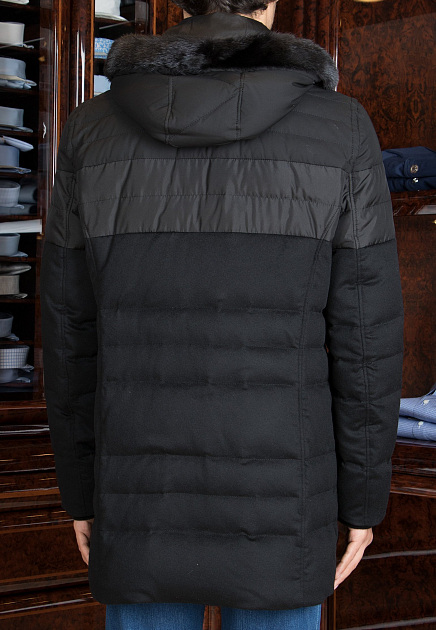 Черная кашемировая куртка STEFANO RICCI - ИТАЛИЯ