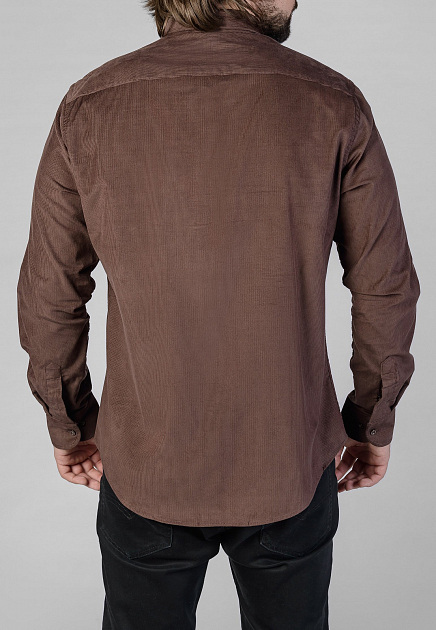 Вельветовая рубашка STEFANO BELLINI  - Хлопок - цвет коричневый