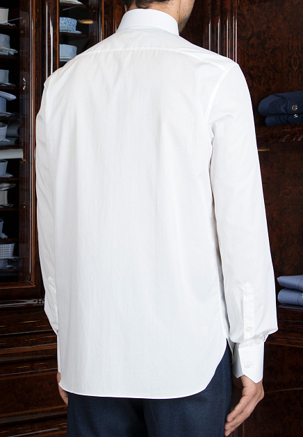 Белая хлопковая рубашка STEFANO RICCI - ИТАЛИЯ