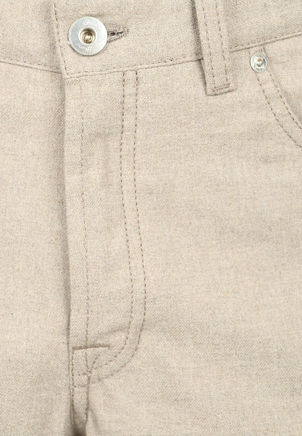 Джинсовые брюки BRIONI  - Хлопок - цвет бежевый