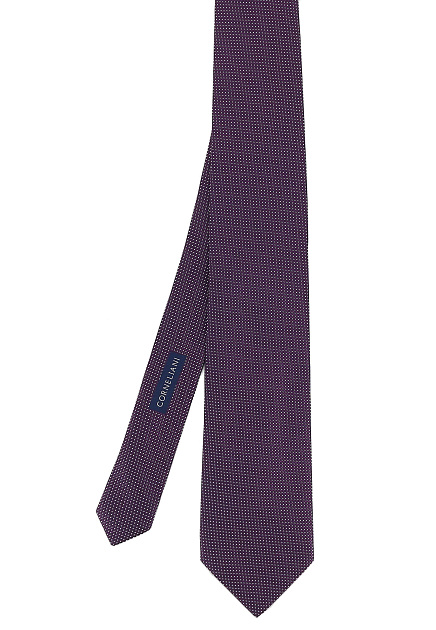 Фиолетовый галстук из шёлка CORNELIANI