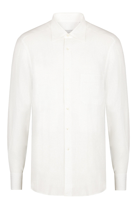 Белая рубашка из льна STEFANO RICCI