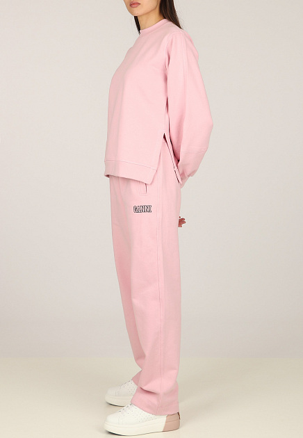 Нежно-розовый свитшот с объемными рукавами GANNI - ДАНИЯ