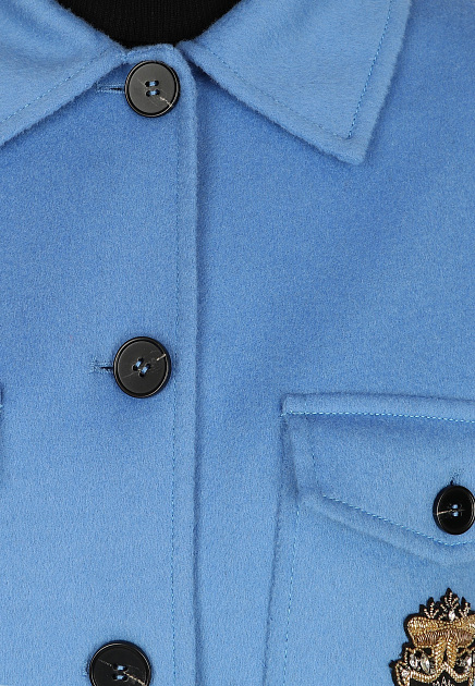 Пальто ERMANNO FIRENZE  - Шерсть - цвет голубой