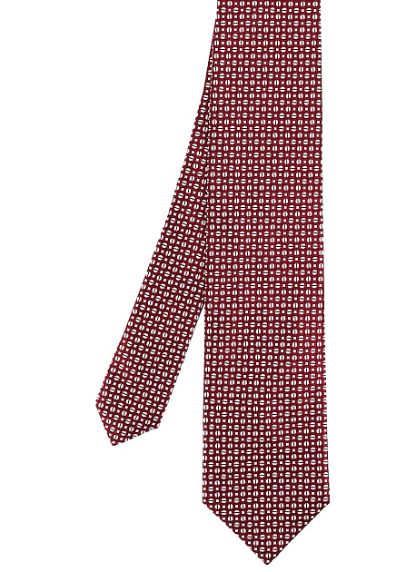Красный галстук с принтом BRIONI - ИТАЛИЯ
