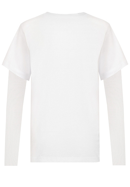 Белая футболка с длинным рукавом FORTE&FRAGILE - ИТАЛИЯ