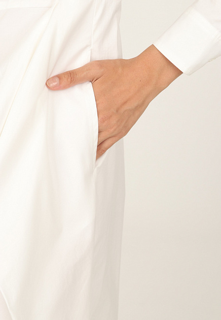 Платье PESERICO  - Хлопок - цвет белый